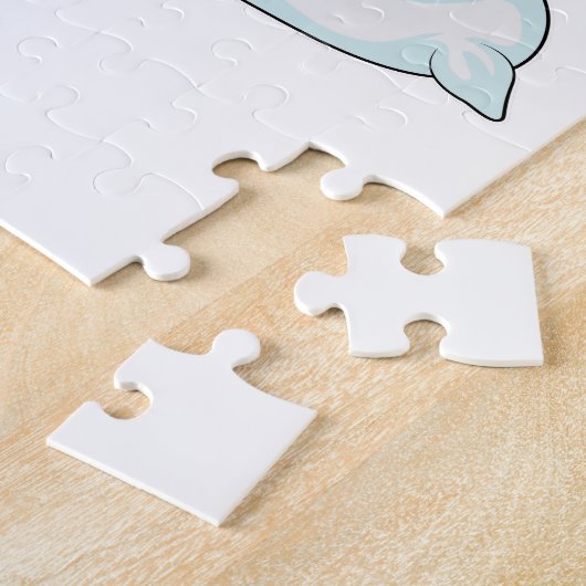 Tiger beim Schlafen mit Kissen Puzzle (Seite)