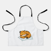Tiger beim Schlafen mit Kissen Schürze (Vorderseite)