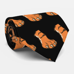 Tiger Bengal Pfoten Team Maskottchen  Fußball Bask Krawatte