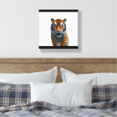 Tiger-Beobachtung Leinwanddruck (Insitu (Schlafzimmer))