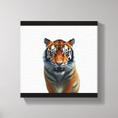 Tiger-Beobachtung Leinwanddruck (Vorderseite)