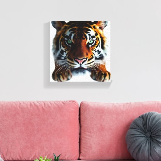 Tiger-Beobachtung Leinwanddruck (Insitu (Wohnzimmer))