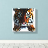 Tiger-Beobachtung Leinwanddruck (Insitu (Holzboden))