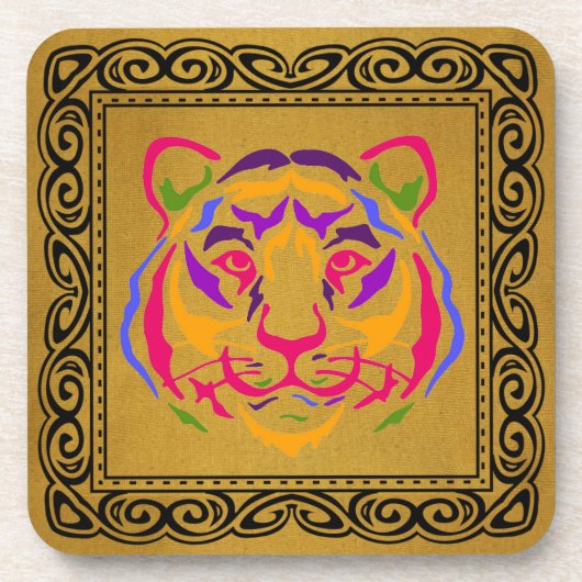 Tiger Beverage Coaster Getränkeuntersetzer (Vorderseite)