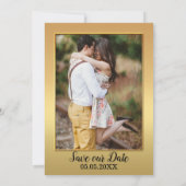 Tiger Big Cats Foto Save the Date Karte (Rückseite)