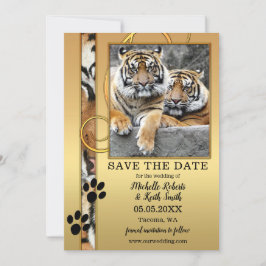 Tiger Big Cats Foto Save the Date Karte