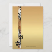 Tiger Big Cats Zoo or Safari Wedding Invitation Einladung (Rückseite)