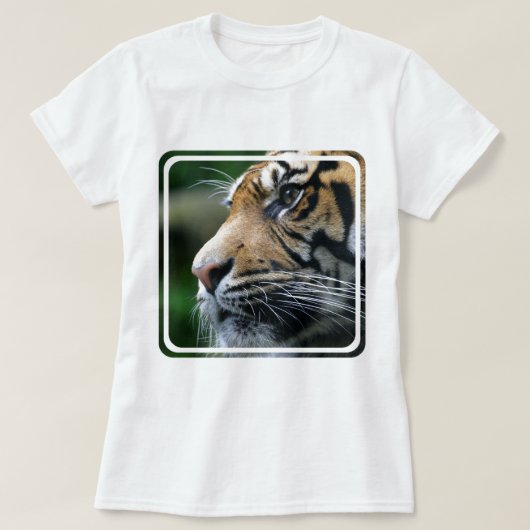 Tiger-Bild-Damen-angepasster T - Shirt (Design vorne)