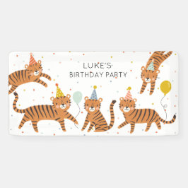 Tiger Birthday Banner