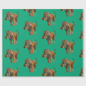 Tiger Birthday Geschenkpapier (Flach)