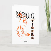 Tiger Birthday Karte (Rückseite)