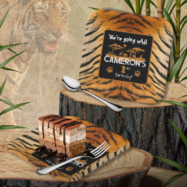 Tiger Birthday Paper Plate Pappteller