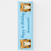 Tiger Birthday Party Banner (Vertikal)