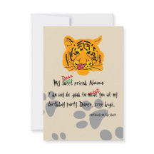 Tiger Birthday Party individuell anpassbar