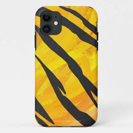 Tiger Black and Orange Print Case-Mate iPhone Hülle (Rückseite)