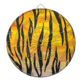 Tiger Black and Orange Print Dartscheibe (vorne)