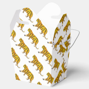 Tiger Black and Orange Print Geschenkschachtel