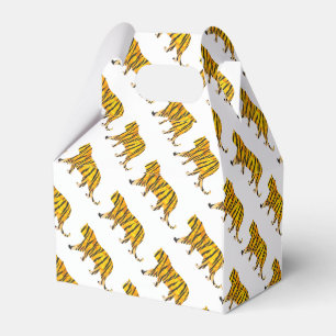 Tiger Black and Orange Print Geschenkschachtel