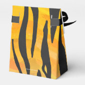 Tiger Black and Orange Print Geschenkschachtel (Rückseite)