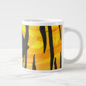 Tiger Black and Orange Print Jumbo-Tasse (Rechts)