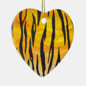 Tiger Black and Orange Print Keramikornament (Rechts)