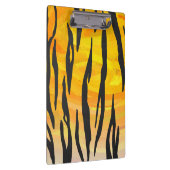 Tiger Black and Orange Print Klemmbrett (Rechts)