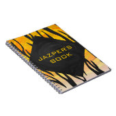 Tiger Black and Orange Print Notizblock (Rechte Seite)