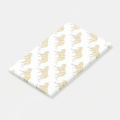 Tiger Black and Orange Print Post-it Klebezettel (angewinkelt)