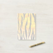 Tiger Black and Orange Print Post-it Klebezettel (Auf Schreibtisch)