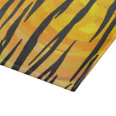Tiger Black and Orange Print Schneidebrett (Ecke)