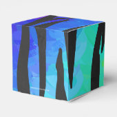 Tiger Black and Rainbow-Geschenke Geschenkschachtel (Rückseite)