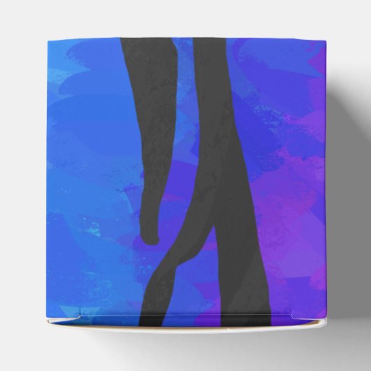 Tiger Black and Rainbow Print Geschenkschachtel (Oben)