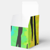 Tiger Black and Rainbow Print Geschenkschachtel (Geöffnet)