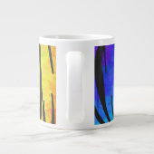Tiger Black and Rainbow Print Jumbo-Tasse (Rückseite)