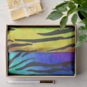 Tiger Black and Rainbow Stuff Seidenpapier (Geschenk)