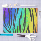 Tiger Black and Rainbow Stuff Seidenpapier (Handwerk)