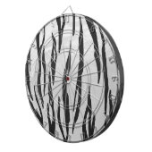 Tiger Black and White Print Dartscheibe (Vorderseite rechts)