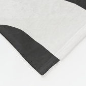 Tiger Black and White Print Fleecedecke (Ecke)