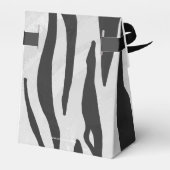 Tiger Black and White Print Geschenkschachtel (Rückseite)