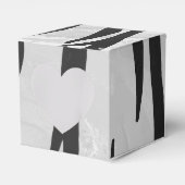 Tiger Black and White Print Geschenkschachtel (Vorderseite)
