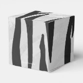 Tiger Black and White Print Geschenkschachtel (Rückseite)