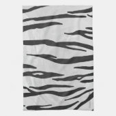 Tiger Black and White Print Geschirrtuch (Vertikal)