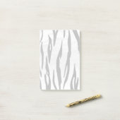 Tiger Black and White Print Post-it Klebezettel (Auf Schreibtisch)