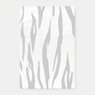 Tiger Black and White Print Post-it Klebezettel