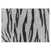 Tiger Black and White Print Schneidebrett (Vorderseite)