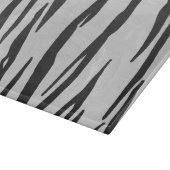 Tiger Black and White Print Schneidebrett (Ecke)