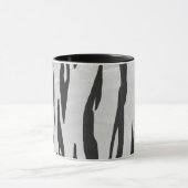 Tiger Black and White Print Tasse (Zentrum)