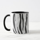 Tiger Black and White Print Tasse (Links)