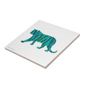 Tiger Black und Aquamarin Print Fliese (Seite)