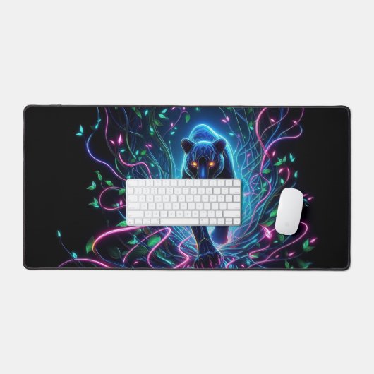 Tiger Blacklight Design Workstation Schreibtischunterlage (Tastatur & Maus)